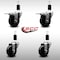 Service Caster 3.5'' SS Phenolic Swivel 1-3/8'' Expand Stem Caster Set 2 Total Lock Brakes, 4PK SCC-SSEXTTL20S3514-PHS-2-S-2-138 - alternate 4